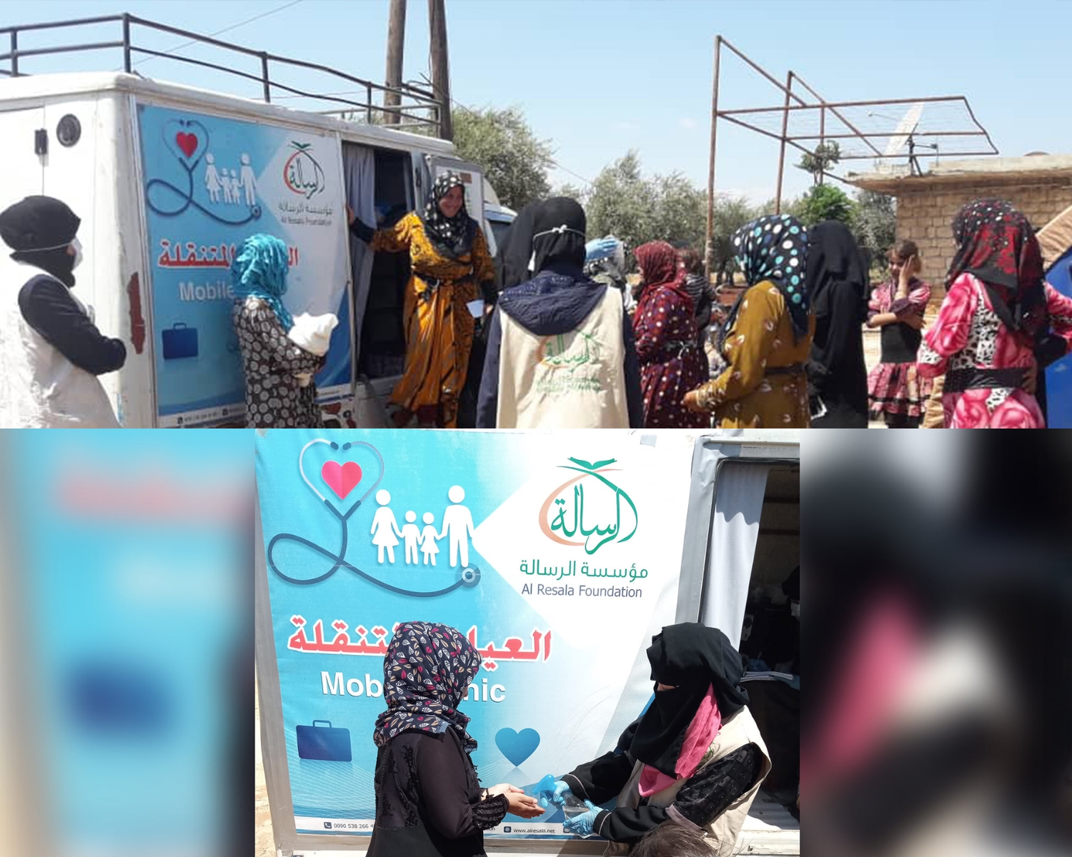 مشروع نقطة طبية متنقلة في مخيم الرسالة والريف الشمالي
